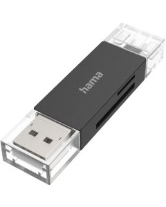 Hama USB-Card Reader OTG USB-A + USB-C USB 3.0 SD/MicroSD
