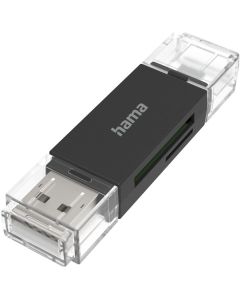 Hama USB-Card Reader OTG USB-A + Micro USB SD/MicroSD
