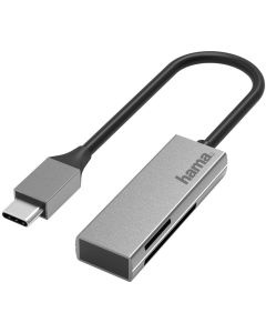Hama USB-Card Reader USB-C USB 3.0 SD/MicroSD Alu