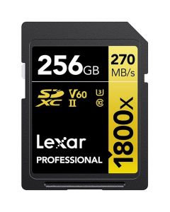 Lexar Professional SDXC 256GB BL 1800X UHS-II V60 Gold