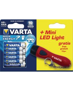 Varta 8 Pack + LED Mini Light