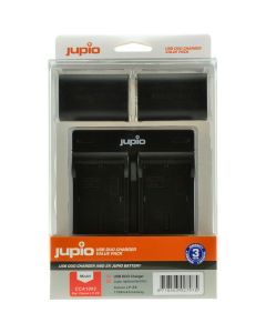 Jupio Kit: 2X Battery LP-E6 1700mAh + USB Dual Charger