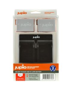 Jupio Kit: 2X Battery LP-E8 1120mAh + USB Dual Charger