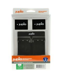 Jupio Kit: 2X Battery NP-W126 + USB Duo Charger