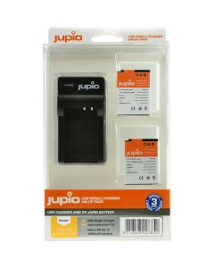Jupio Kit: 2X Battery EN-EL12 + USB Single Charger