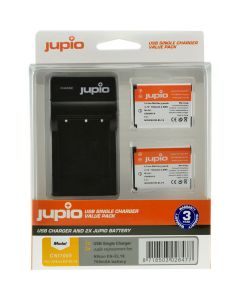 Jupio Kit: 2X Battery EN-EL19 + USB Single Charger