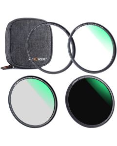 K&F Concept Magnetic Lensfilter Kit CPL ND UV Nano X 62mm