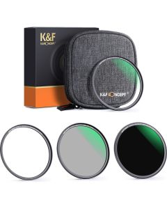 K&F Concept Magnetic Lensfilter Kit CPL ND UV Nano X 46mm
