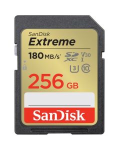 SanDisk SDXC Extreme 256GB 180/130 MB/s V30 Rescue Pro dl 1Y