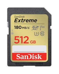 SanDisk Extreme 512GB SDXC Memory Card Plus 1 Up