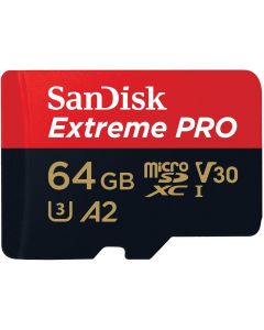 SanDisk Extreme Pro MicroSDXC 64GB+SD Adapter A2