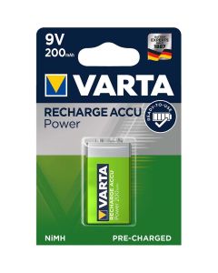 Varta Rechargeable Recharge Battery Power 9V 200mAh Blist...