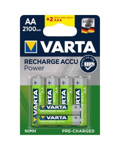 Varta Rechargeable NiMH Battery AA 1.2 V 2100 mAh 6-BLISTER